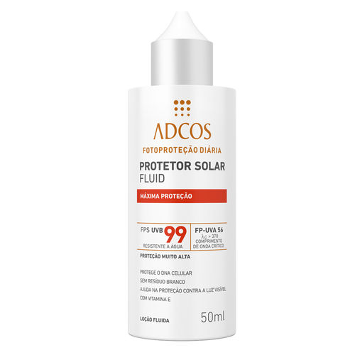 Protetor Solar Fluid Máxima Proteção Fps 99 Adcos