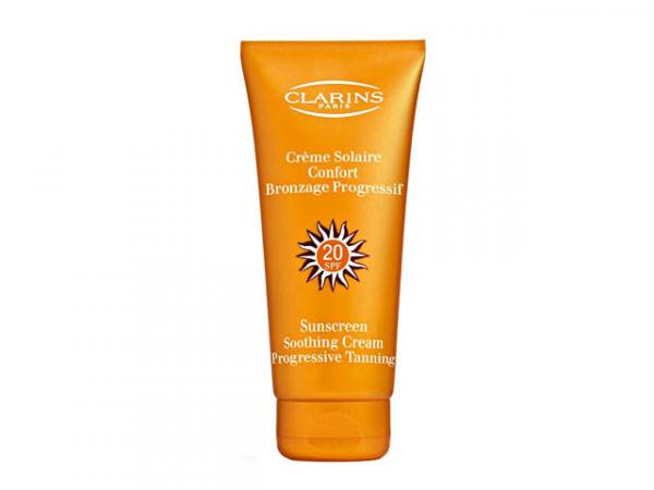 Protetor Solar FPS 20 Crème Solaire 200 Ml - Confort Bronzage Progressif - Clarins