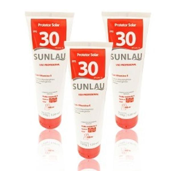 Protetor Solar FPS 30 UVA/UVB com Vitamina e 120g Sunlau - Henlau
