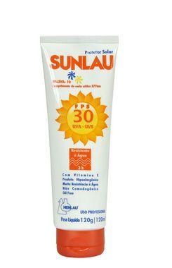 Protetor Solar FPS 30 UVA/UVB com Vitamina e 120g Sunlau - Henlau
