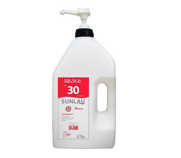 Protetor Solar FPS 30 UVA/UVB com Vitamina e E Repelente de Insetos 2kg Sunlau - Henlau