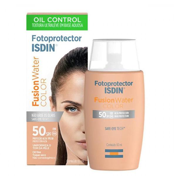 Protetor Solar Fps50+ Isdin Fusion Water Color Oil Control 50ml