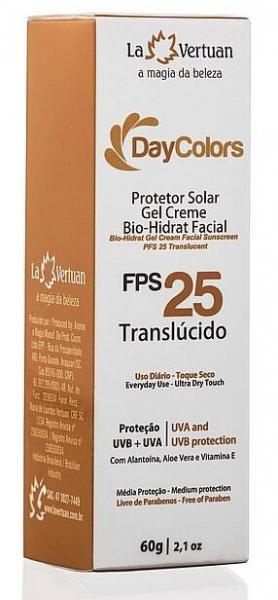 Protetor Solar Gel Creme Bio-Hidrat Fácial Translúcido FPS 25 60g - La Vertuan