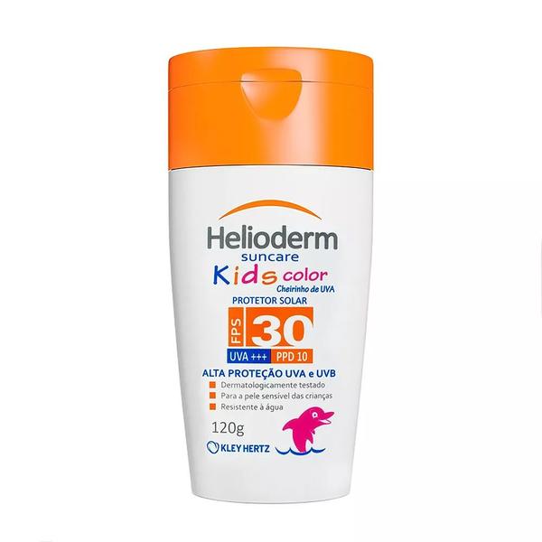 Protetor Solar Helioderm Kids Color Fps 30 - 120ml - Hertz