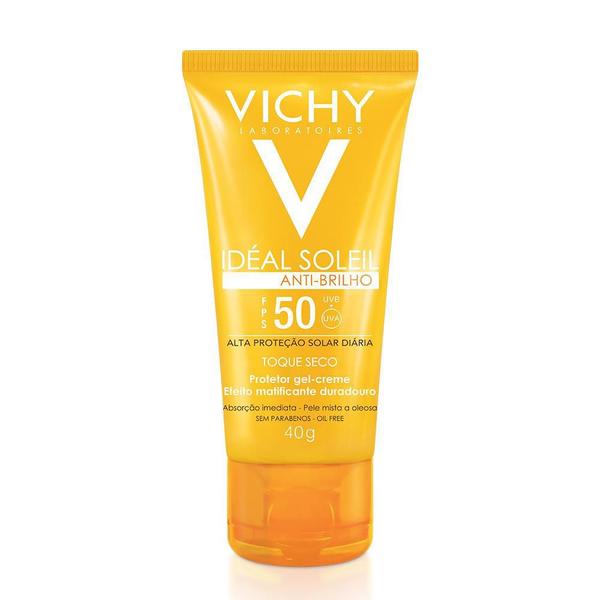Protetor Solar Ideal Soleil Anti-Brilho Vichy FPS 50 40g