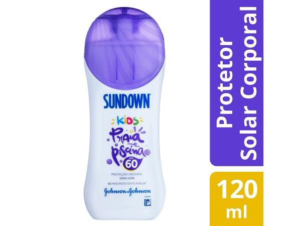 Protetor Solar Infantil Corporal Sundown - FPS 60 Kids Praia e Piscina 120ml