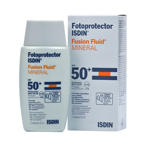 Protetor Solar Isdin Fusion Fluid Mineral FPS 50 Loção Fluida com 50ml