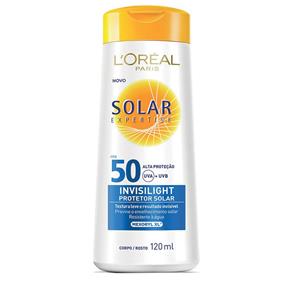 Protetor Solar L`Oréal Expertise Invisilight FPS 50 120ml + Necessaire
