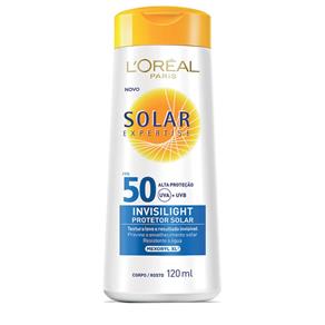 Protetor Solar L`Oréal Expertise Invisilight FPS 50 120ml