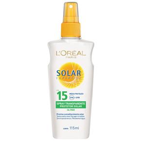 Protetor Solar L`Oréal Expertise Spray Transparente Fps 15 115ml