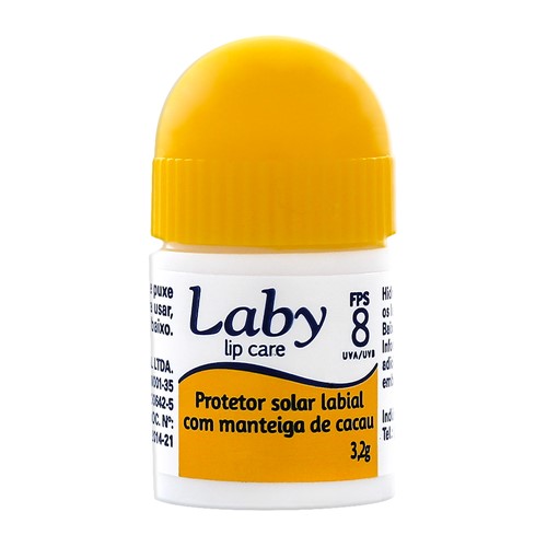 Protetor Solar Labial Laby FPS 8 Manteiga de Cacau com 3,2g