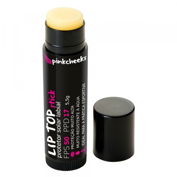 Protetor Solar Labial Pink Cheeks Lip Top Stick FPS 50
