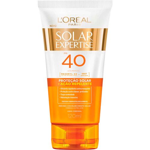 Protetor Solar L'Oréal Expertise com AçãoRepelente FPS40 120ml