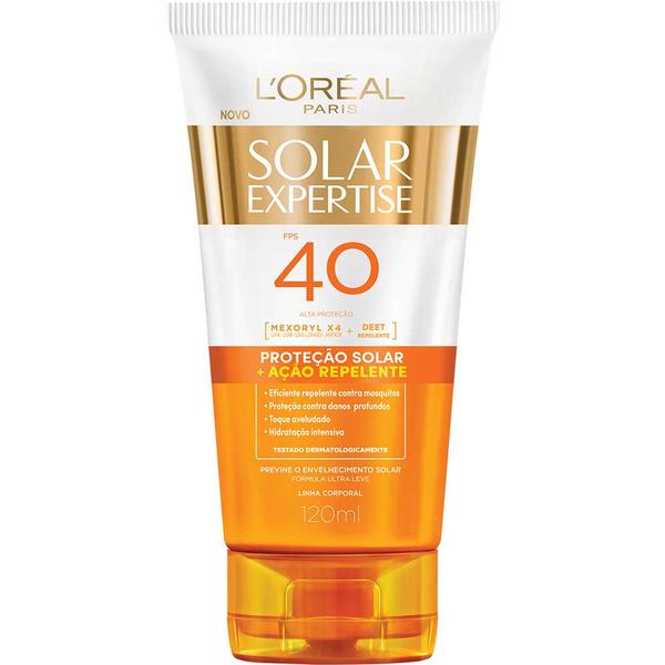 Protetor Solar L'Oréal Expertise com AçãoRepelente FPS40 120ml