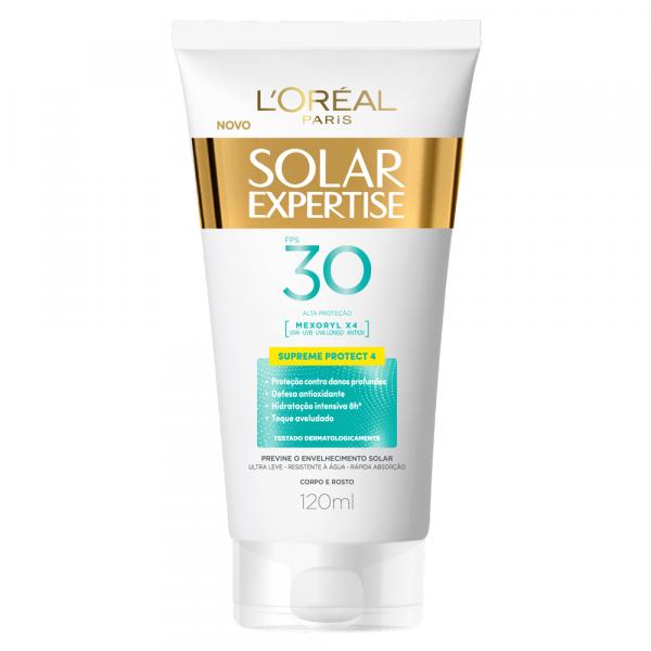Protetor Solar L'Oréal Expertise Supreme FPS 30 120ml - Discret