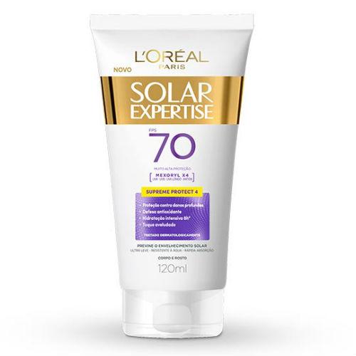 Protetor Solar L'Oréal Expertise Supreme FPS 70 120ml - Discret