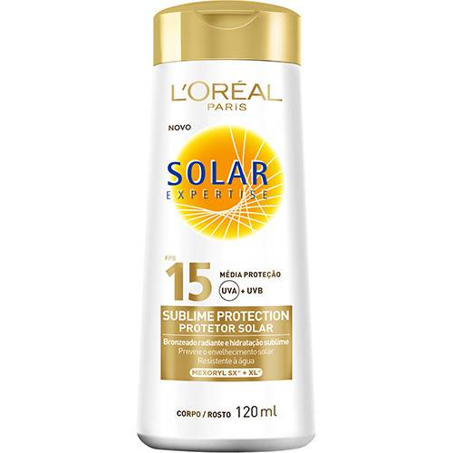 Protetor Solar L'Oréal Paris Expertise Sublime Protection FPS 15 120ml