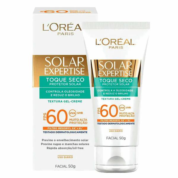 Protetor Solar L'oréal Paris Facial Toque Seco Fps 60 - 50g - Nivea