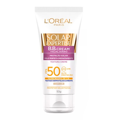 Protetor Solar L'oréal Solar Expertise BB Cream FPS 50 Loção com Cor com 50g