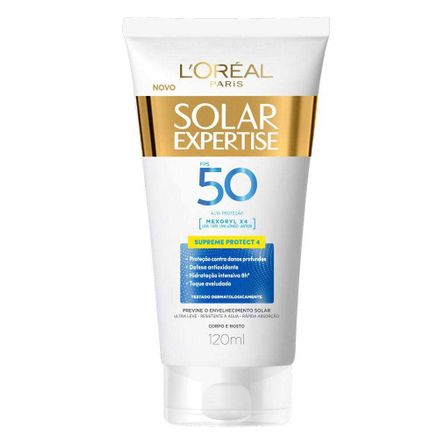 Protetor Solar L'oréal Solar Expertise Supreme Protect FPS 50 Loção 120ml