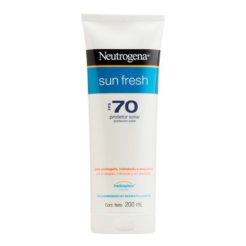 Protetor Solar Neutrogena Sun Fresh FPS 70 Loção com 200ml