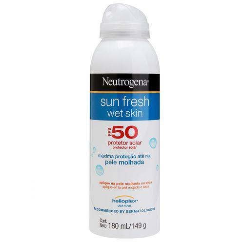 Protetor Solar Neutrogena Sun Fresh Wet Skin Aerosol FPS 50 180ml