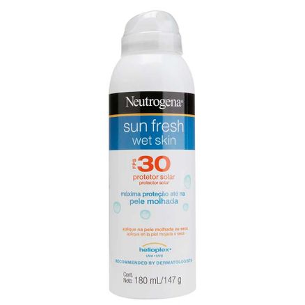 Protetor Solar Neutrogena Sun Fresh Wet Skin FPS 30 Spray 180ml