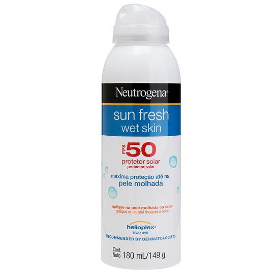 Protetor Solar Neutrogena Sun Fresh Wet Skin Fps50 Aerosol 180ml