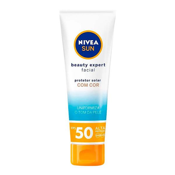 Protetor Solar Nivea Facial Beauty - com Cor FPS50 50g - Nívea