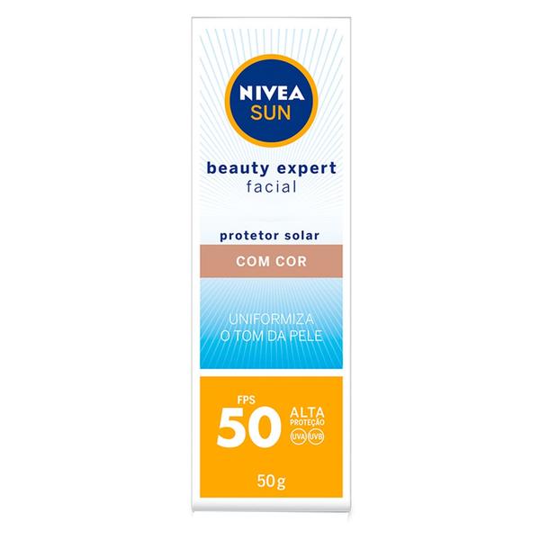 Protetor Solar Nivea - Sun Beauty Expert Facial com Cor FPS50