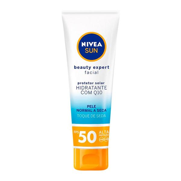 Protetor Solar Nivea Sun Beauty Expert Facial FPS 50 Pele Normal a Seca 50g