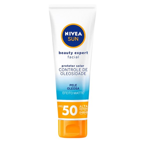 Protetor Solar Nivea Sun Beauty Expert Facial FPS 50 Pele Oleosa 50g