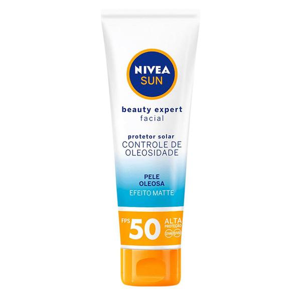 Protetor Solar Nivea Sun Beauty Expert Facial FPS 50 Pele Oleosa 50g