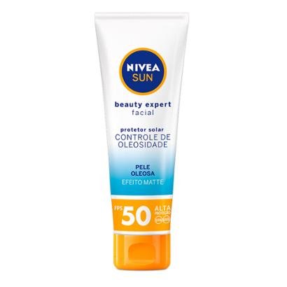 Protetor Solar Nivea Sun Beauty Expert Facial Pele Oleosa 50g