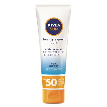 Protetor Solar Nivea Sun Facial Beauty Controle de Oleosidade FPS50 50g