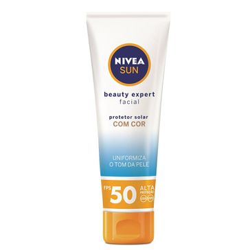 Protetor Solar Nivea Sun Facial Beauty Cor FPS50 50g