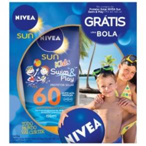 Protetor Solar Nivea Sun Kids Fps 60- 150ml + Bola Azul Nivea
