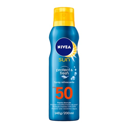 Protetor Solar Nivea Sun Protect & Fresh FPS 50 Spray com 200ml