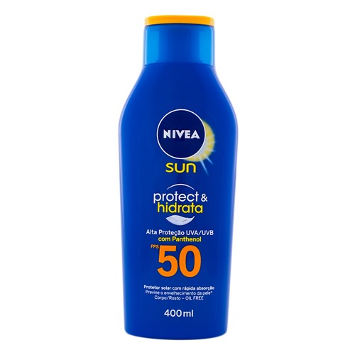 Protetor Solar Nivea Sun Protect & Hidrata FPS 50 Loção 400ml