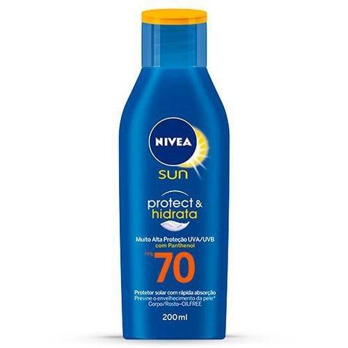 Protetor Solar Nivea Sun Protect Hidrata FPS 70 200ml - Beiersdorf Nivea