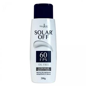 Protetor Solar Off Fps 60 Rosto e Corpo - Mary Life 200G