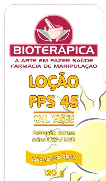 Protetor Solar Oill Free Fps 45 120grs. - Farmacia Bioterapica