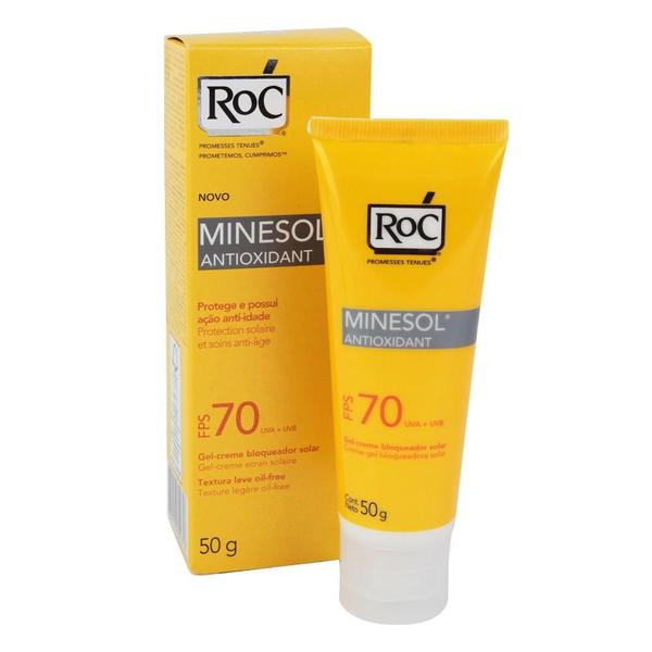 Protetor Solar Roc Minesol Antioxidante FPS-70 50g - Johnson e Johnson Brasil
