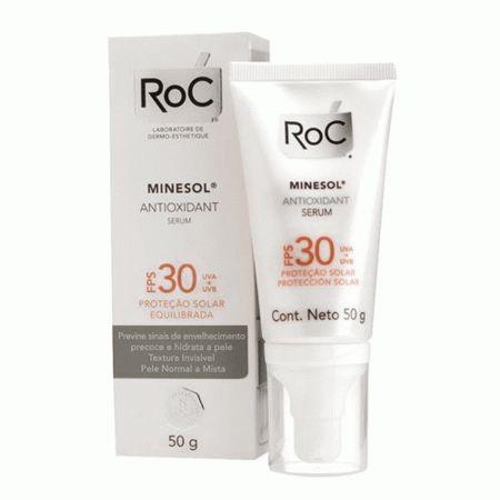 Protetor Solar Roc Minesol Antioxidante Gel Creme Fps 30 50gr - Johnson
