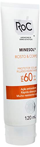 Protetor Solar Rosto e Corpo FPS 60, Roc, 120ml