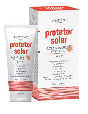 Protetor Solar Skinscience Color Base FPS 30 Bege Médio - Skinscience - Cimed