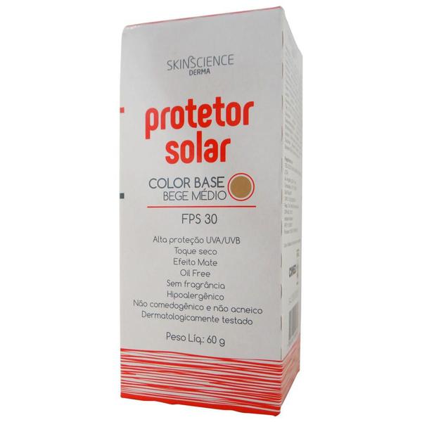 Protetor Solar Skinscience Fps 30 Color Base Bege Medio - 60gr - Cimed Farma