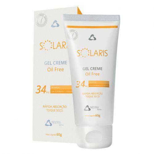 Protetor Solar Solaris Gel Creme Fps 34 Nestra Derme do Brasil