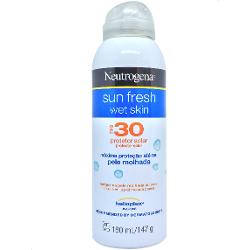 Protetor Solar Sun Fresh Wet Skin FPS 30 180ml Neutrogena
