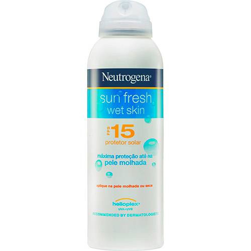 Protetor Solar Sun Fresh Wet Skin FPS 15 180ml Neutrogena
